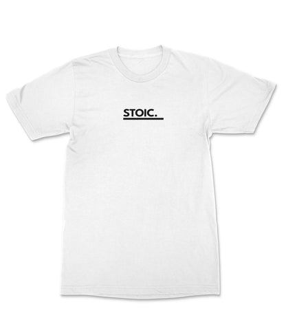 "STOIC" in off-white