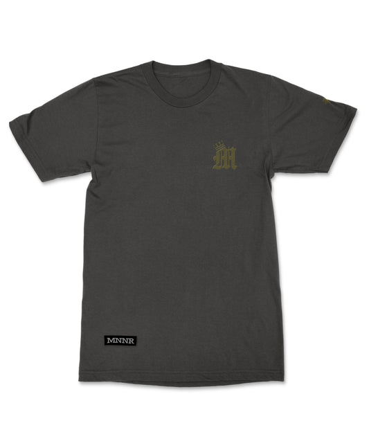 "M king" in charcoal grey