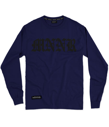 "MNNR" in Midnight blue